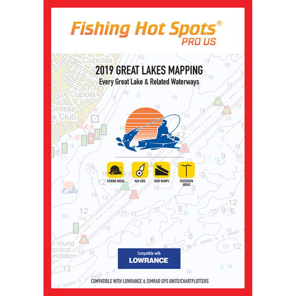 Fishing Hot Spots Pro GL 2019 Great Lakes Mapping Every Great Lake & R E229